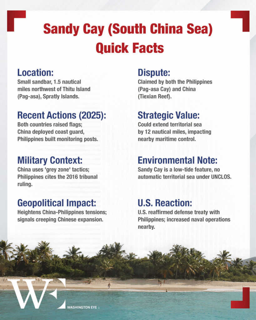 china’s seizure of sandy cay escalates south china sea tensions, challenges philippine sovereignty and alliances - washington eye China’s seizure of Sandy Cay escalates South China Sea tensions, challenges Philippine sovereignty and alliances