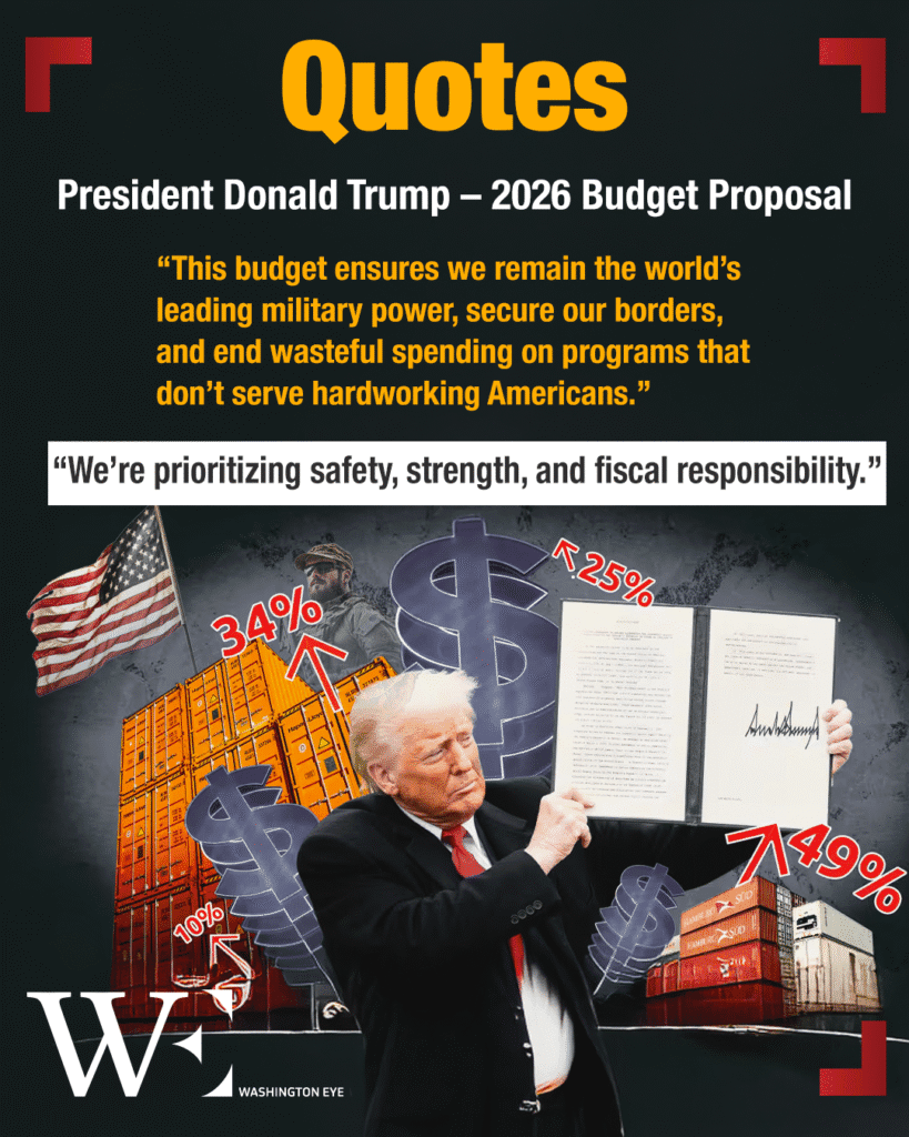 trump’s 2026 budget boosts defense, slashes education, science, and public broadcasting, sparking national debate - washington eye Trump’s 2026 budget boosts defense, slashes education, science, and public broadcasting, sparking national debate