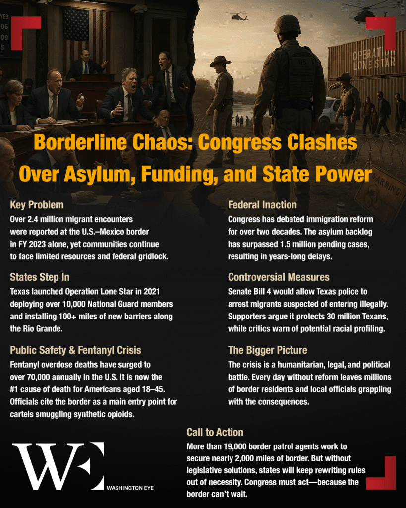 _borderline-chaos - washington eye Borderline Chaos: Congress Clashes Over Asylum, Funding, and State Power