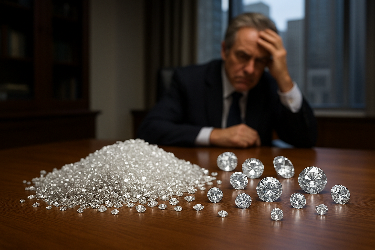 Lab-grown gems and collapsing prices fuel a global diamond crisis, forcing widespread industry layoffs