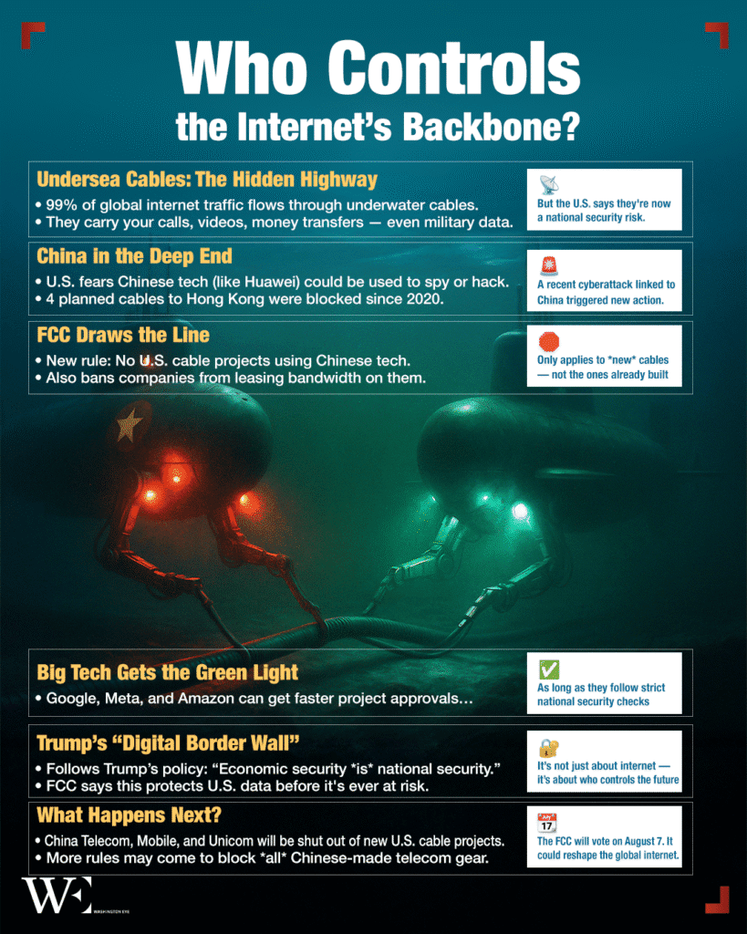 u.s. bans chinese tech in undersea cables, citing cyberthreats and digital sovereignty doctrine. - washington eye U.S. bans Chinese tech in undersea cables, citing cyberthreats and digital sovereignty doctrine.
