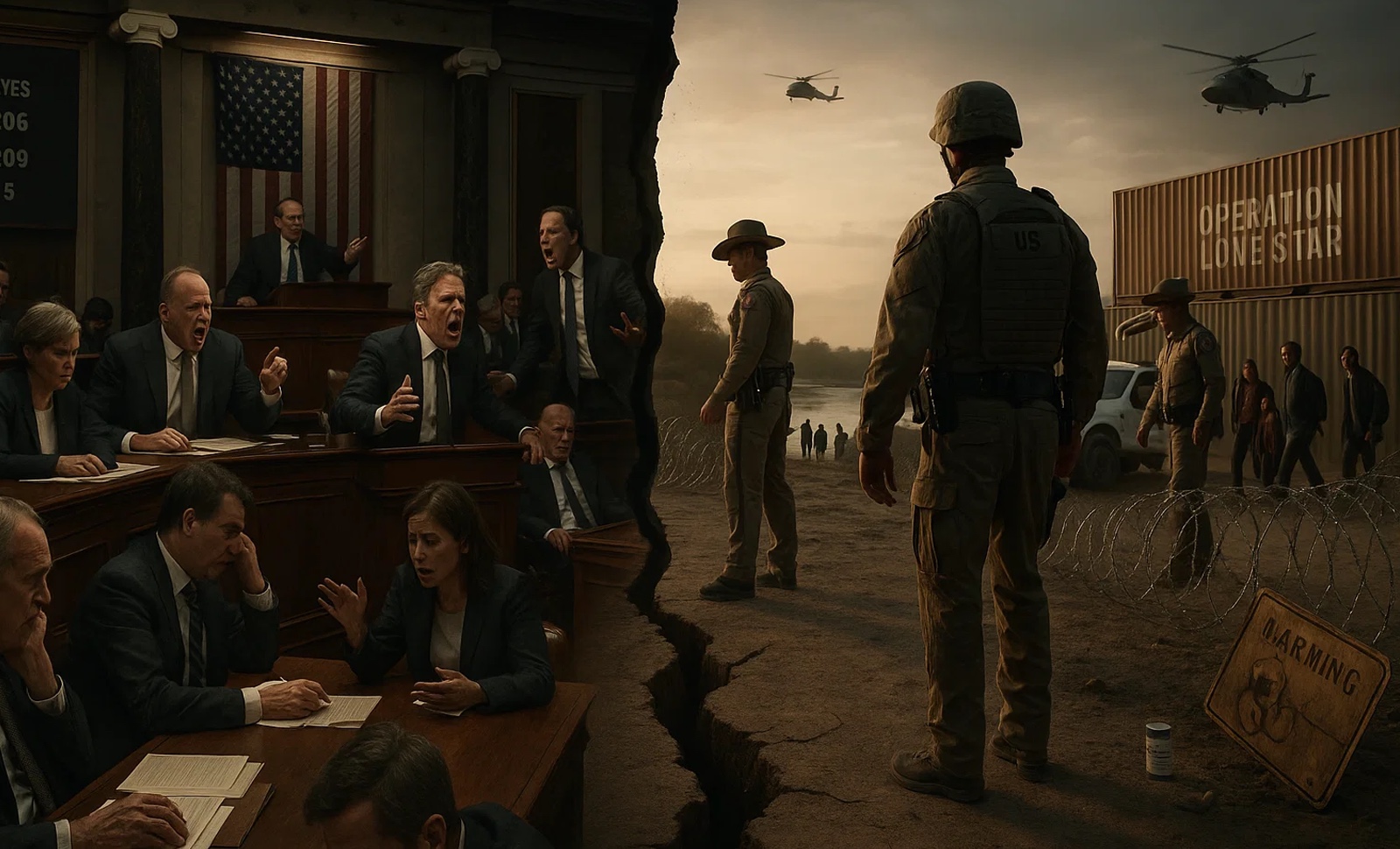 Texas and Arizona act because the federal government isn’t protecting the border.