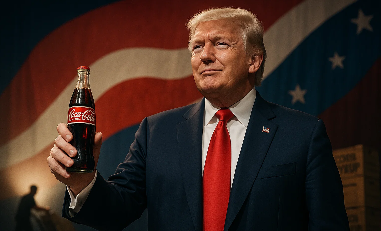 Trump claims Coke comeback with cane sugar twist distracting from deeper political criticism brewing.