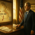 Bush framed Iraq War as holy mission, redefining diplomacy through faith, power, and moral absolutism.