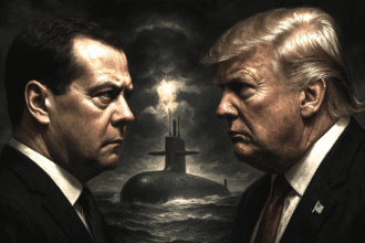 Medvedev’s nuclear threats and Trump’s submarine deployment expose risks of performative, ego-driven escalation.