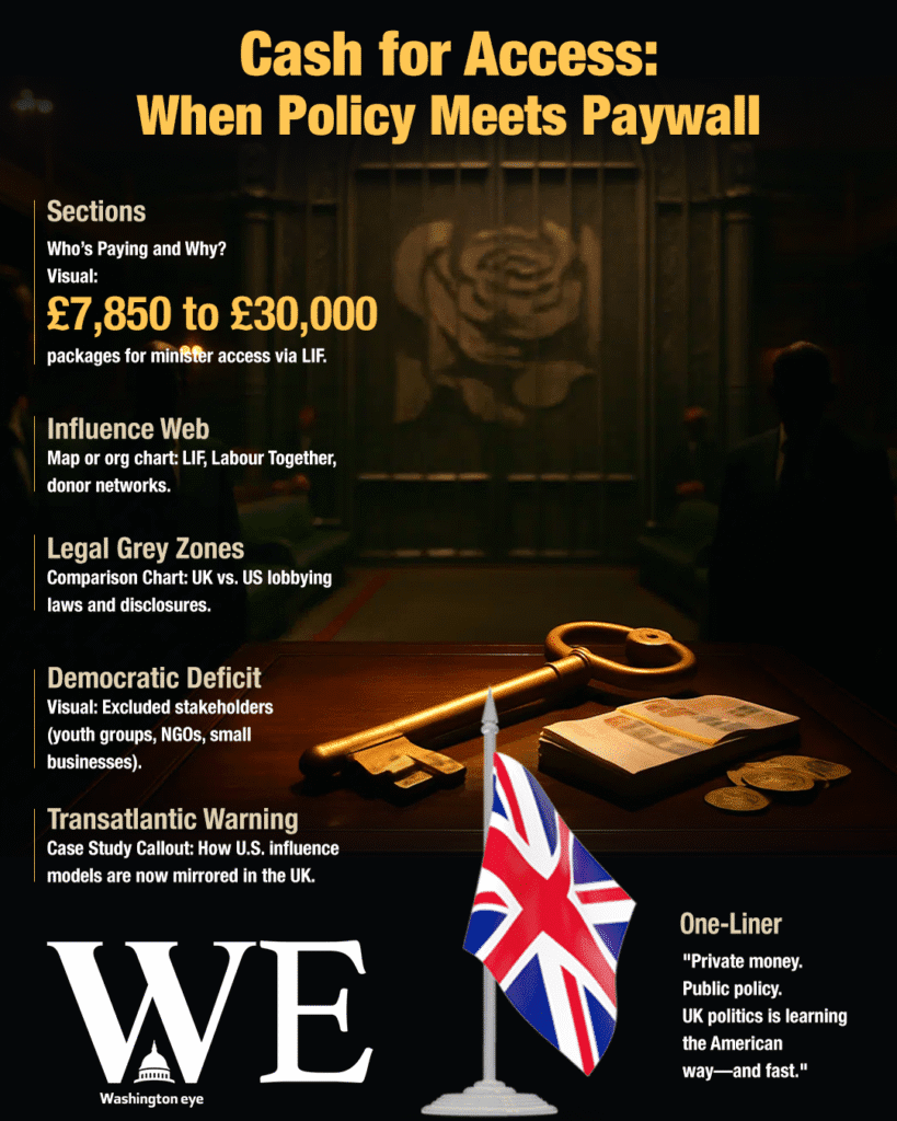 think tank sponsorships grant corporations private access to labour policymakers, raising transparency and democracy concerns. - washington eye Think tank sponsorships grant corporations private access to Labour policymakers, raising transparency and democracy concerns.