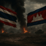 Border fighting kills 34, displaces 270,000 before ASEAN-brokered truce halts Thai Cambodian hostilities.