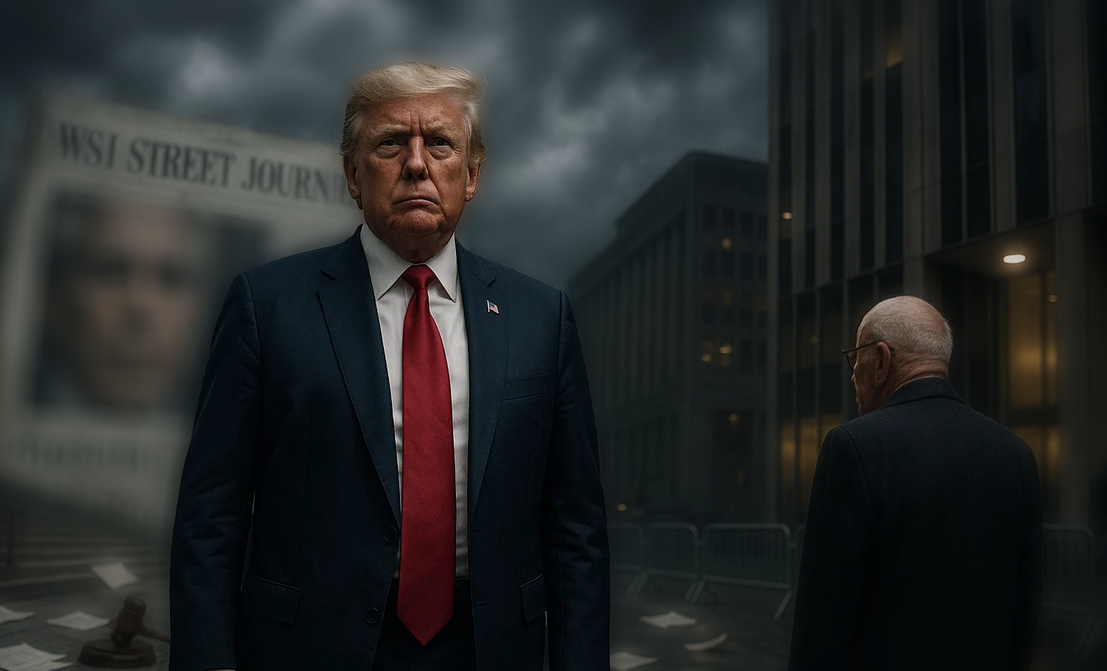 Trump files $10 billion defamation suit, denying WSJ claim linking him to Epstein card.