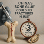 Chinese scientists developed Bone-02, a bone adhesive repairing fractures in three minutes, revolutionizing orthopedics.