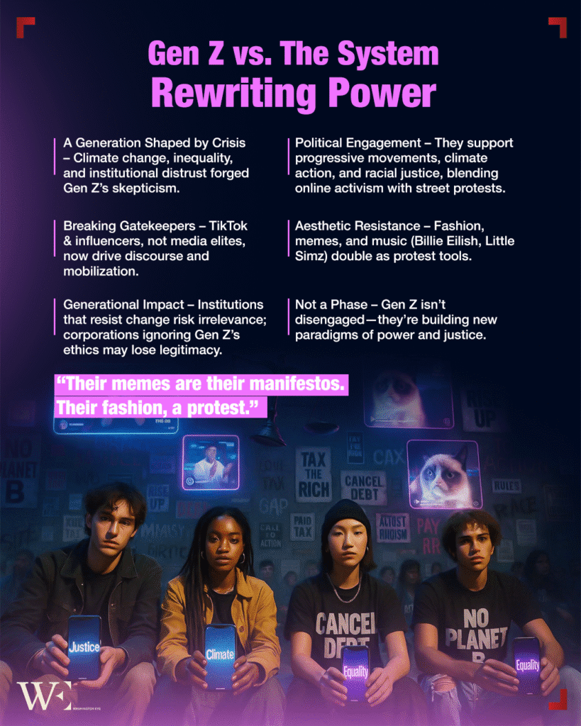 raised in crisis, gen z fuses politics, culture, and rebellion to bypass broken institutions. - washington eye Raised in crisis, Gen Z fuses politics, culture, and rebellion to bypass broken institutions.