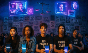 Raised in crisis, Gen Z fuses politics, culture, and rebellion to bypass broken institutions.