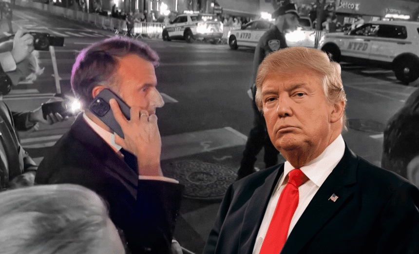 macron-phones-trump-after-being-blocked-by-us-presidents-motorcade-in-new-york- - washington eye