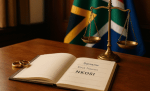 South Africa makes history: men can now legally take wives’ surnames, advancing equality and choice.