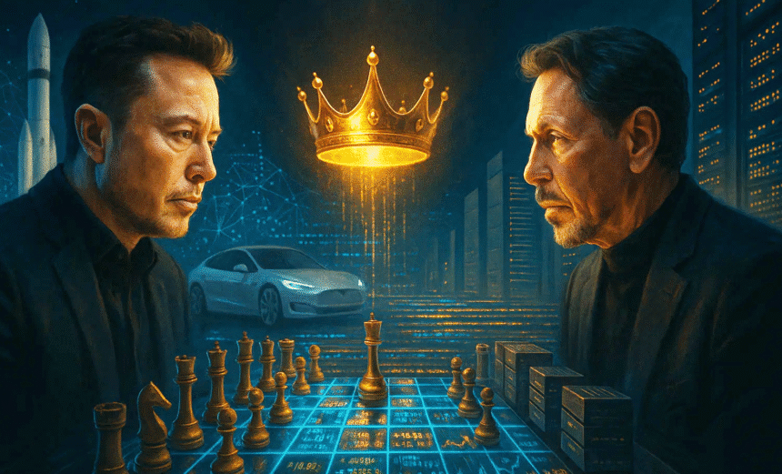 Larry Ellison briefly surpassed Elon Musk as world’s richest amid Oracle’s AI-driven stock surge.