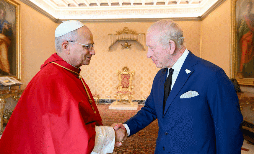king-charles-becomes-the-first-british-monarch-in-500-years-to-pray-alongside-the-pope- - washington eye