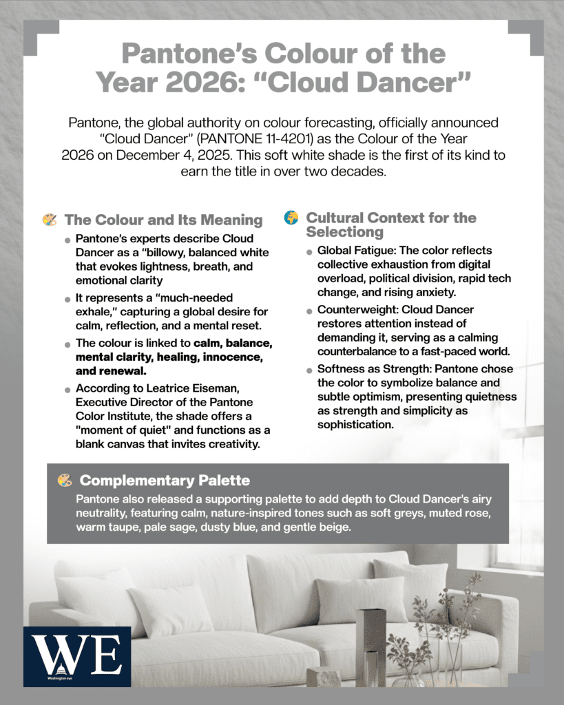 pantone names cloud dancer as colour of the year 2026 - info graphics copy - washington eye