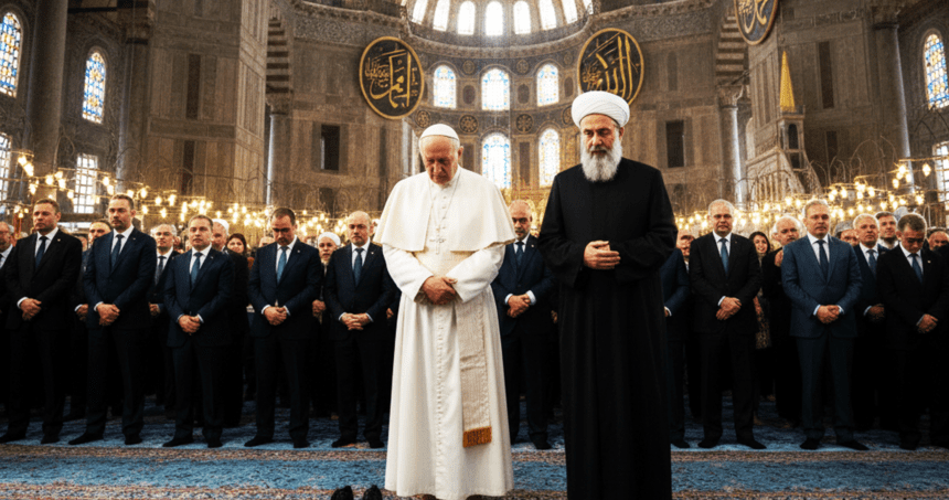 pope leos historic visit to istanbuls blue mosque - graphics copy - washington eye