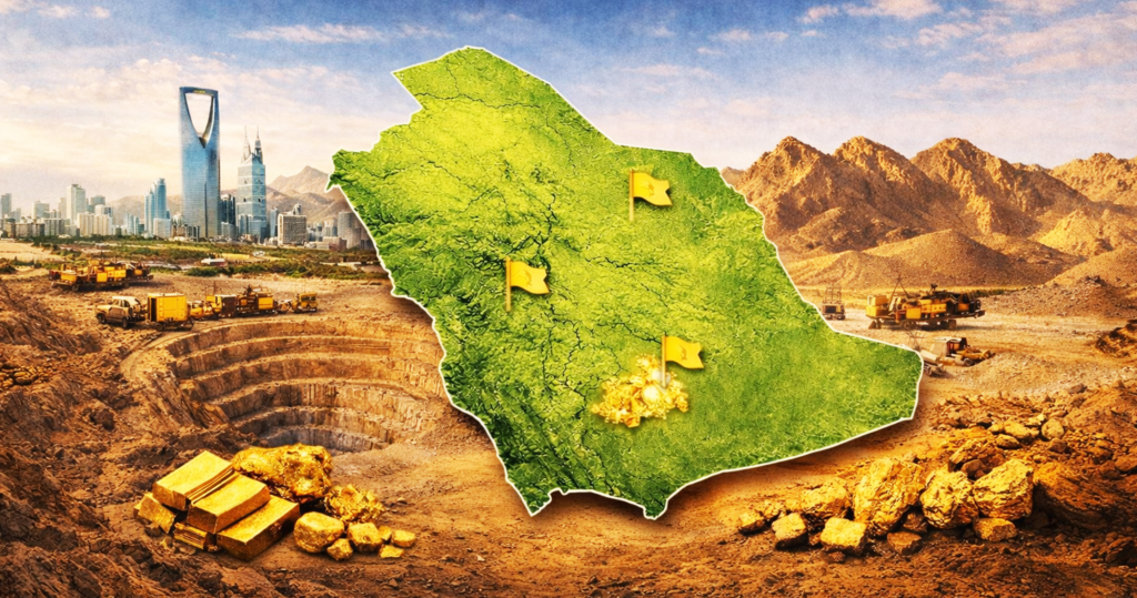 Gold Saudi Map Saudi Arabia Unveils Major 7.8 Million-Ounce Gold Discovery Across Four ...