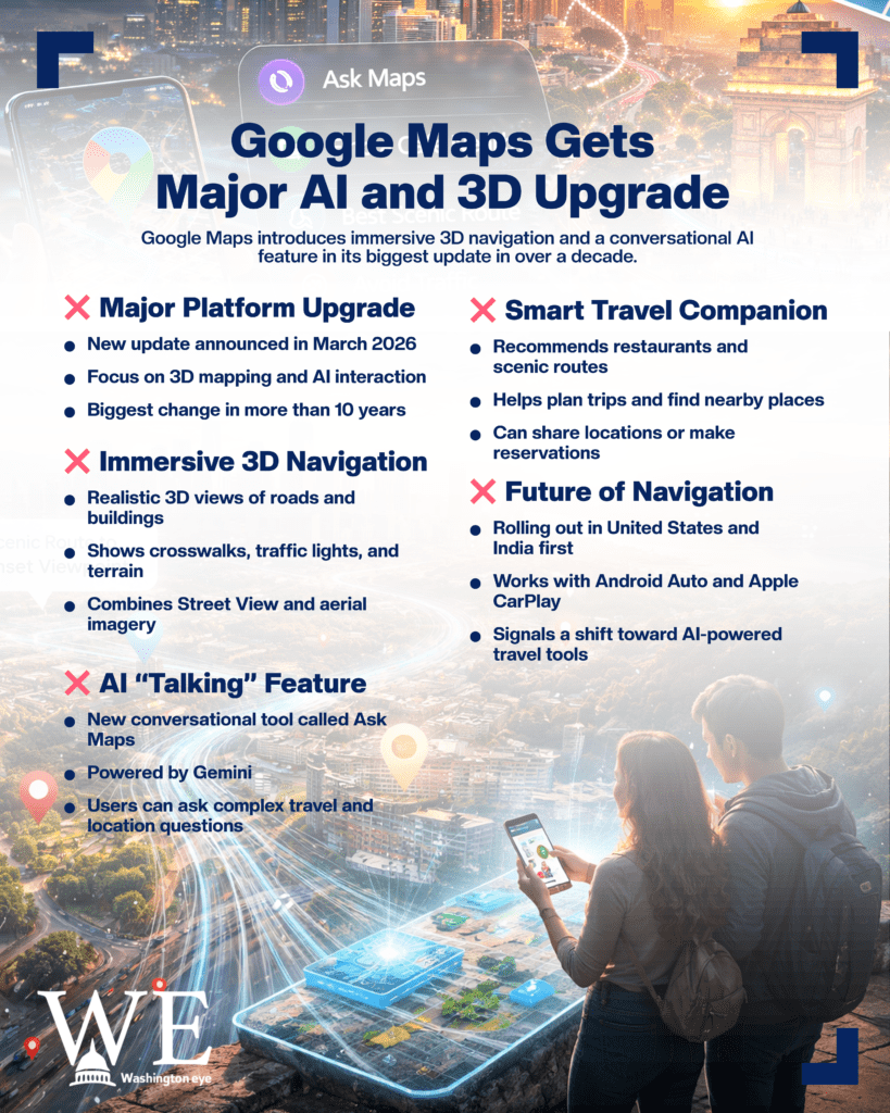 google maps goes 3d with ai talking feature in biggest upgrade in a decade - info graphics copy - washington eye
