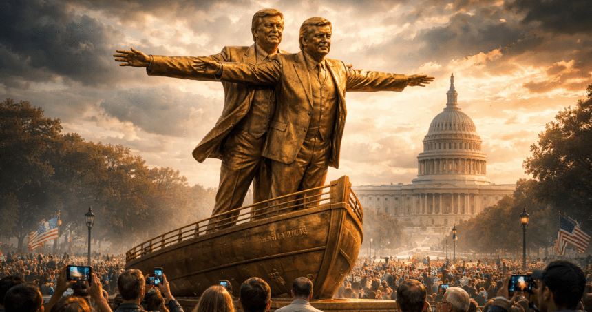 trump and epstein statue appears in washington dc - graphics copy - washington eye