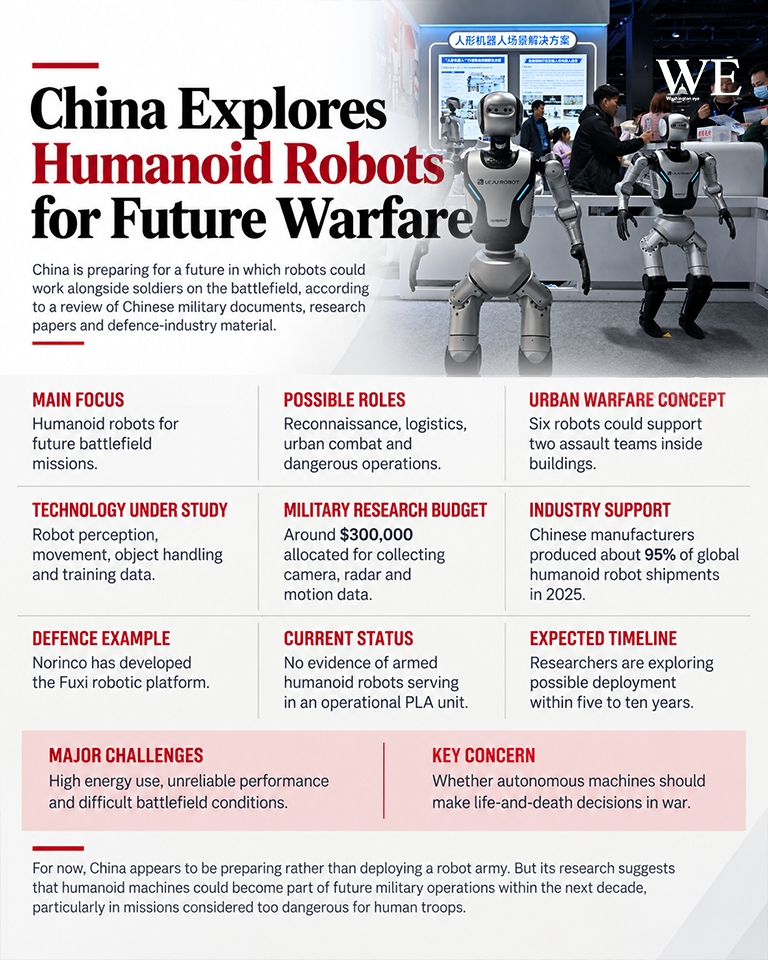 china explores humanoid robots for future warfare - washington eye