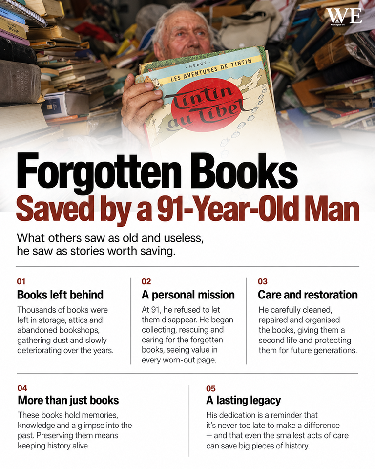 forgotten books saved by 91-year-old man - washington eye